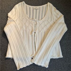 Hollister white Knit Sweater